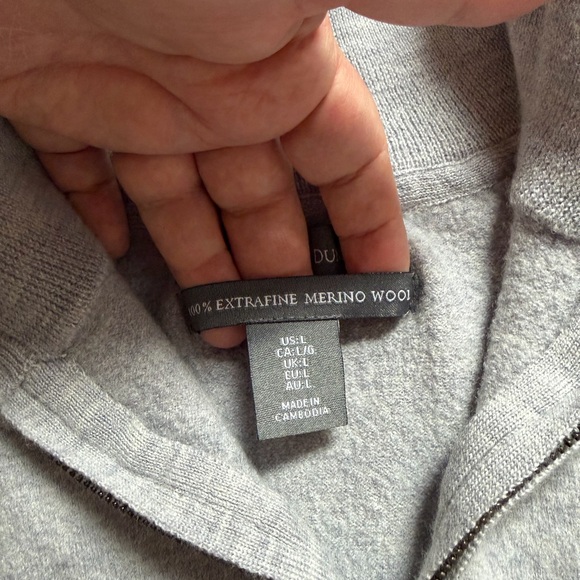 Grayson and Dunn Women's Gray 1/4 Zip Sweater - Picture 4 of 4